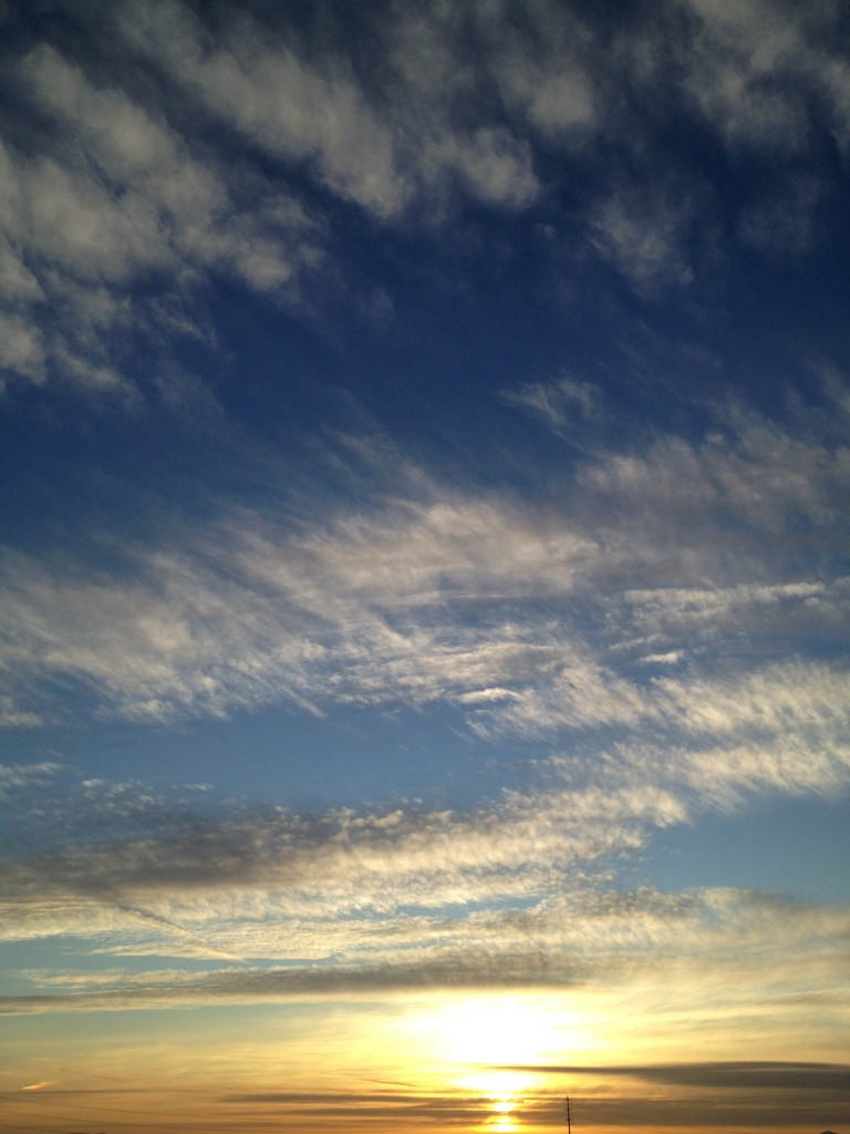 California Sunset over desert