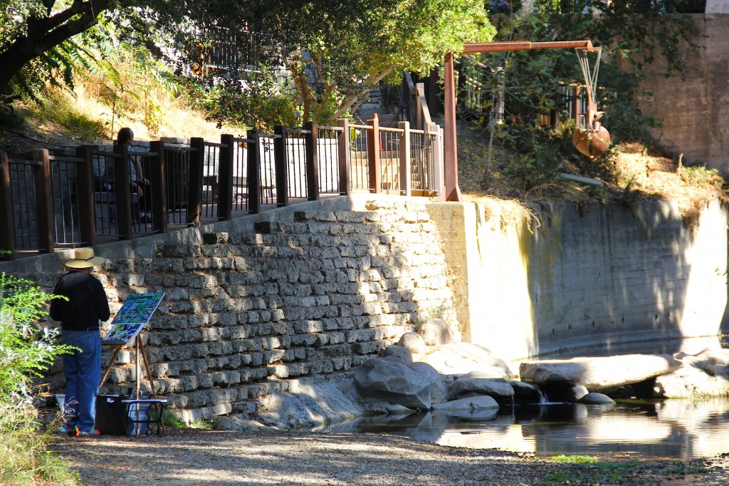 Artists on the creek, Central California