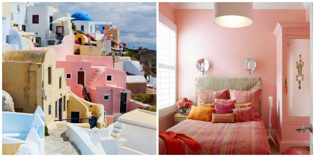 pink bedroom Collage