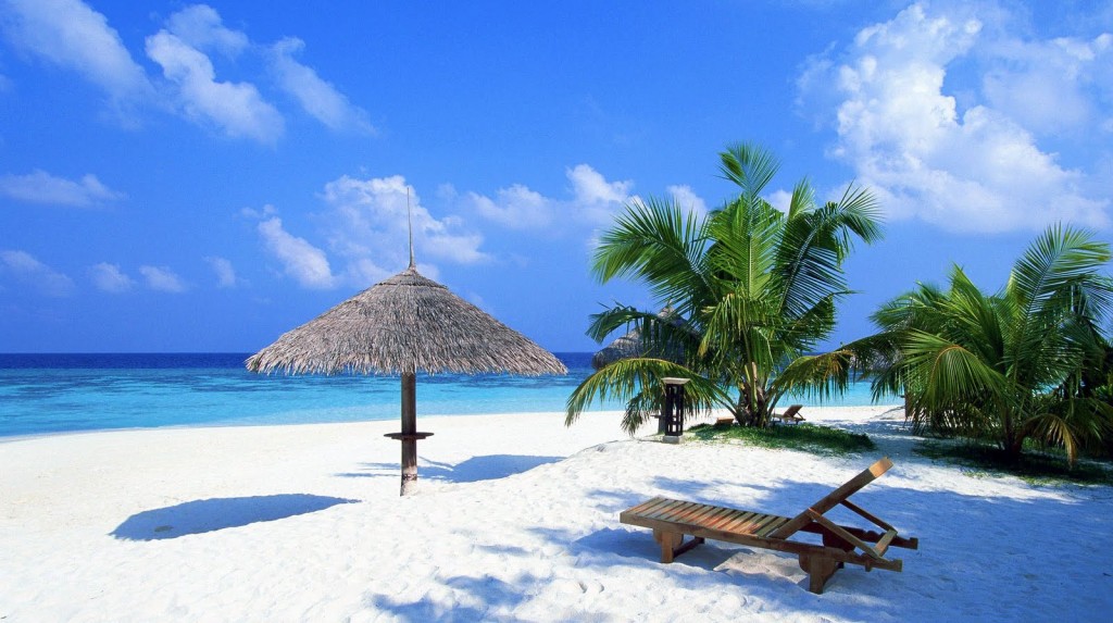 Beach with Umbrella